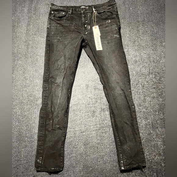 black purple jeans P001